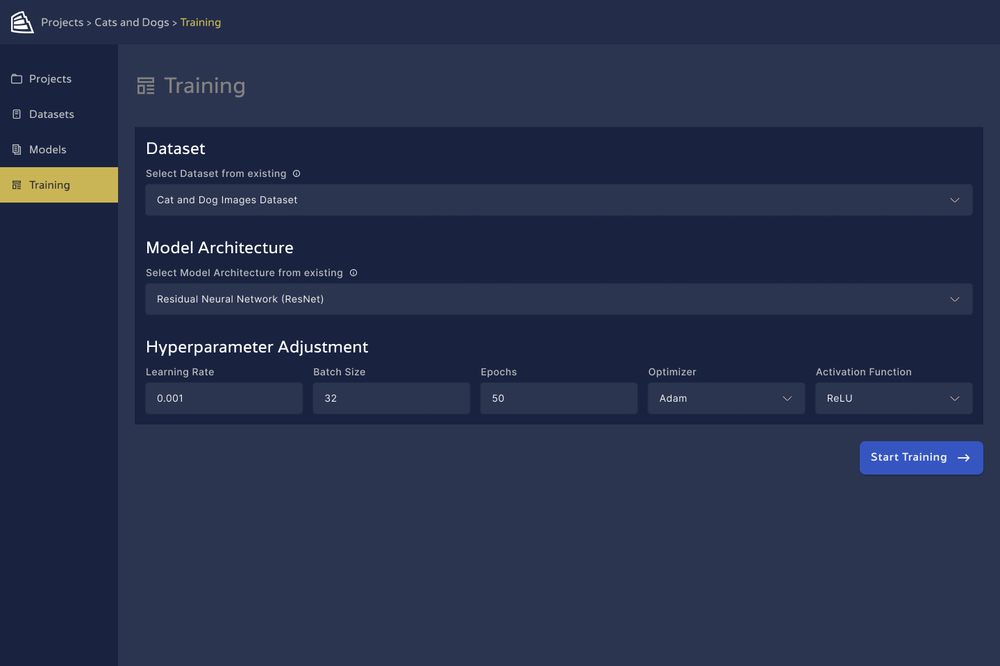 Striveworks Wireframes